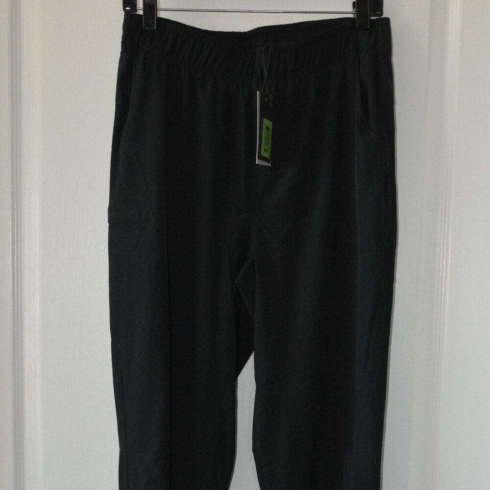 American Tall Men's Medium Semi Jogger Pants Ankle Zip Drawstring
